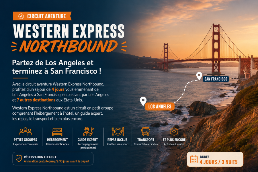 Départ de Los Angeles et arrivée à San Francisco